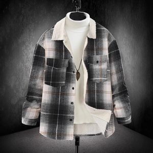 Men's ARTIZ Eco-Friendly Windproof <b>Flannel</b> Shirt <b>Jacket</b> Hood Heavyweight Plaid Pattern Winter Streetwear Factory Direct - Product Image 3