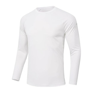 เสื้อแรชการ์ดผู้ชายรุ่นใหม่ ผลิตจากผ้าสแปนเด็กซ์/โพลีเอสเตอร์ ขายส่ง เสื้อแรชการ์ดแขนยาว ระบายอากาศ แห้งเร็ว - Product Image 1