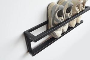 <b>Wall</b> Mounted <b>Shoe</b> Rack Compact <b>Storage</b> Organizer Space Saving Floating Design Strong Load Bearing Frame Modern Entryway Solution - Product Image 4