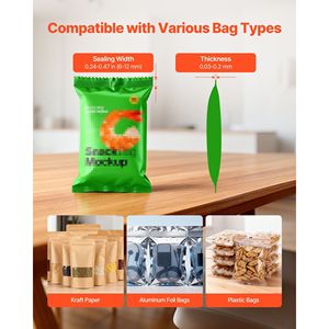 Sigillatrice a Nastro Orizzontale Continua con Larghezza di Sigillatura 0,24-0,47 Pollici, Stampa a Inchiostro, Temperatura e Velocità Regolabili - Product Image 4