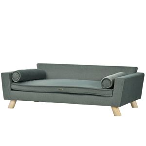 Sofá para Perros XL de Otoño con Cojín Extraíble y Lavable, Tela Resistente al Agua, Sofá para Mascotas de Espuma Gris con Cojín Lavable para Gatos - Product Image 1