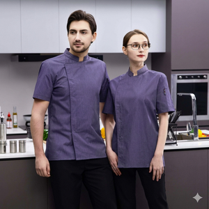 Uniforme de Chef de Cocina de Algodón Ligero, Diseño Moderno Personalizado, para Hotel, Restaurante, Bar, Fabricante Profesional de Uniformes para Pizza - Product Image 3