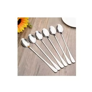 <b>High</b> Quality Metal Coffee Tea Spoon Stainless Steel Sugar Spoon Dessert Spoon <b>Kitchen</b> Dining <b>Table</b> Cutlery - Product Image 2