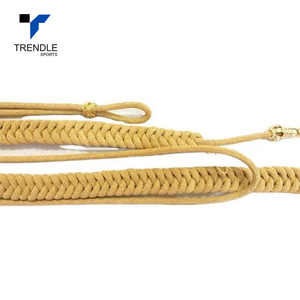 สายสะพายไหล่ทองฝรั่งเศสแบบถักลายเกลียว Zeek ถักด้วยมือด้วยลวดทองเหลืองปลายทองเหลือง สำหรับพิธีการและเครื่องแบบกลางแจ้ง - Product Image 5