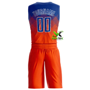 Conjunto de Uniforme de Baloncesto VANTEX, Diseño Degradado Azul, Número 00, Transpirable y Ecológico - Product Image 4