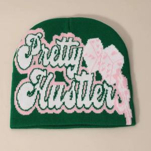 Gorros acrílicos de punto cálidos de invierno unisex, gorros Jacquard con logotipo personalizado para hombres y mujeres, venta al por mayor para viajes - Product Image 1