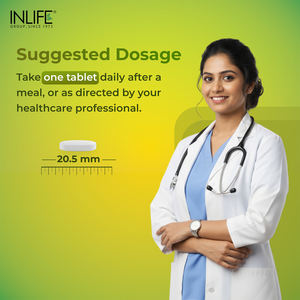 แคลเซียม แมกนีเซียม ซิงค์ 120 เม็ด อาหารเสริมสำหรับผู้ใหญ่ ช่วยเพิ่มความหนาแน่นของกระดูก ได้รับการรับรองมาตรฐาน GMP INLIFE สำหรับใช้ทุกวัน - Product Image 6