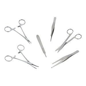 Kit d'entraînement complet à la suture avec coussin d'entraînement durable en silicone pour la fermeture des plaies et instruments réutilisables en acier inoxydable - Product Image 3