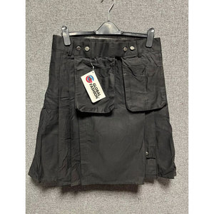 Kilt écossais en gros, kilt utilitaire avec plusieurs poches de rangement, couleur noire, 2026 - Product Image 1