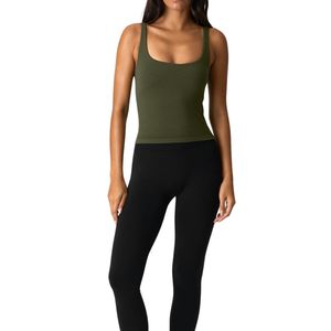 Custom Wholesale Women Seamless Yoga Tank <b>Top</b> Fitness Sleeveless Gym Shirt Breathable Stretch Sports Vest Activewear - Product Image 3