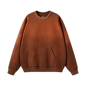 Sudadera Unisex Extra Grande de Felpa 100% Algodón para Hombre, Forrada para Invierno, Cuello Redondo, Estilo Urbano, con Logotipo Personalizado y Bolsillos Tipo Canguro - Product Image 1