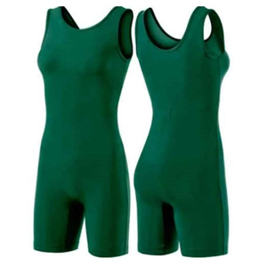 Men's Black Printed Polyester Wrestling Singlet Fitted Stretch <b>Athletic</b> Wear - Product Image 5