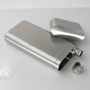 Porte-cigares double portable en métal finition mate avec gourde à whisky intégrée et tube de rangement pour spiritueux de 2 oz, idéal pour les cadeaux - Product Image 5