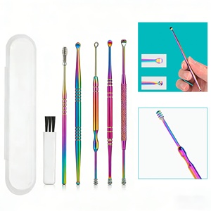 <b>Ear</b> Wax <b>Cleaning</b> <b>Tool</b> Reusable Soft <b>Ear</b> Cleaner For Gentle <b>Ear</b> Hygiene And Comfortable Wax Removal - Product Image 1