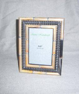 Nouvelles conceptions de cadres photo en corne faits à la main, best-seller, décoration intérieure, incrustation d'os, prix usine - Product Image 2