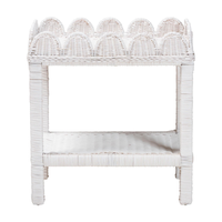 Table d'appoint en rotin naturel style bohème pour salon, tabouret d'appoint, table basse, provenance usine Vietnam