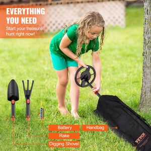 Avanzato DSP Chip Metal Detector per bambini da 6 pollici da 25 ''-37'' regolabile bobina di ricerca impermeabile IP68 LCD da caccia accessori - Product Image 6