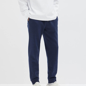 High Quality Men's <b>Oversized</b> Blue Cotton Fabric Quick Dry Washed <b>Jogger</b> For Men Breathable With Ribbed Cuff & Side Pockets - Product Image 1