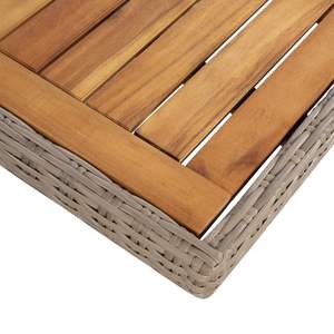 Conjunto de Muebles de Jardín para Comer al Aire Libre en Color Marrón y Gris Oscuro - Product Image 6