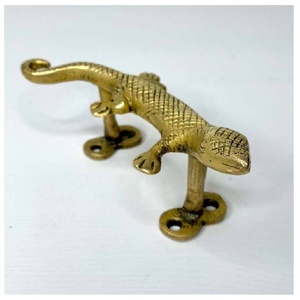 Tiradores de latón de alta calidad con diseño de lagarto para puertas, tiradores de metal para cajones, armarios, cómodas y guardarropas - Product Image 1