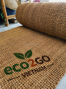 Custom Boho Style Natural Coir Fiber <b>Sun</b> <b>Shade</b> Net Biodegradable Outdoor Patio Coir Canopy <b>Shade</b> Sail Wholesale - Product Image 3