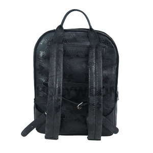 Large Capacity Leather <b>Backpack</b> with PVC Lining Reusable & Lightweight Design for Unisex Use - Product Image 5