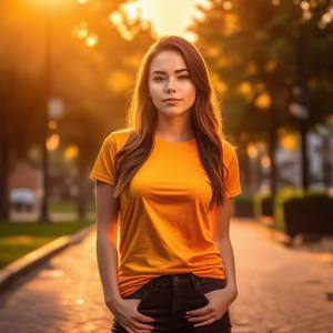 Camiseta de manga corta personalizada con cuello en V para mujer Diseño de camiseta negra para mujer - Product Image 1