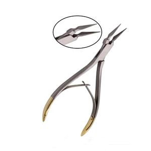 Pinzas manuales para extracción de restos radiculares dentales, alicates para eliminación de fragmentos de punta de raíz, juego de instrumentos atraumáticos rectos/curvos - Product Image 2