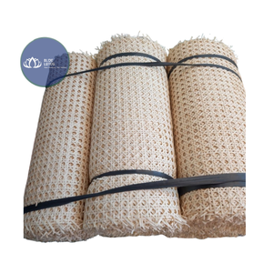 Malla de Ratán Natural Premium Blue Lotus de Alta Calidad, Tejido Diagonal - Product Image 1