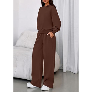 Women's Streetwear Tracksuit Set Oversized Hoodie and Sweatpants Factory Direct Supply - Product Image 2