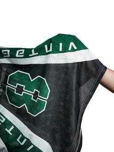 Maillot de football américain personnalisé en maille polyester respirante avec panneaux en maille, uniforme d'équipe, fabricant OEM - Product Image 4