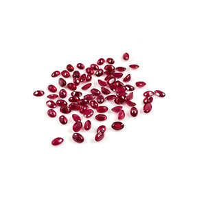 Rubis naturels de Bangkok, ovales calibrés 6x4mm, pierres précieuses facettées naturelles, prêtes à l'emploi pour la création de bijoux - Product Image 2