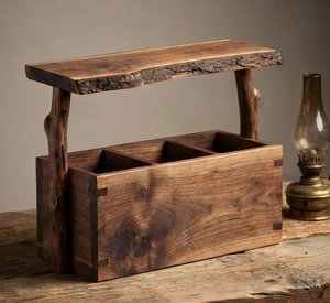 Solid <b>Wood</b> Caddy Wholesale Exporter Manufacturer Customized Design Wooden Serving Caddy Bulk Supplies From India - Product Image 5