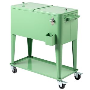 Frigorifero portatile da esterno con ruote 80QT - Rosa - Product Image 1