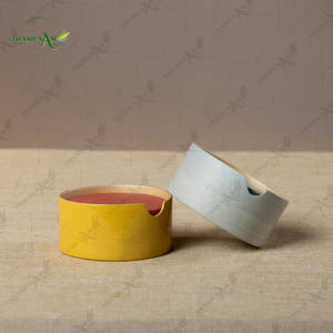 Juego de Posavasos y Cenicero de Bambú con Forma de Planta, con Impresión UV, Duradero, Moderno y Ecológico, Accesorios para el Hogar - Product Image 2