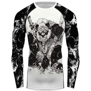 Ensemble Rash Guard et Collant de Compression Unisexe Haute Qualité, Imprimé Personnalisé, UPF50, Respirant, Manches Longues, Meilleures Ventes - Product Image 1