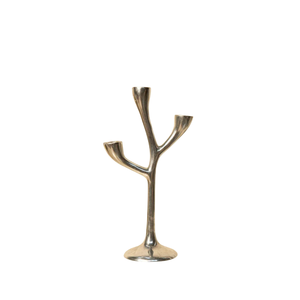 Elegante candelabro de alta calidad para decoración del hogar, portavelas con acabado dorado, hecho a mano en aluminio fundido, personalizado. - Product Image 2