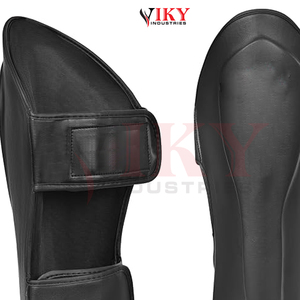 Protectores de Espinilla y Empeine de Doble Correa, Color Negro, Calidad Premium, para una Protección Óptima en Artes Marciales, Kickboxing y Sparring - Product Image 6