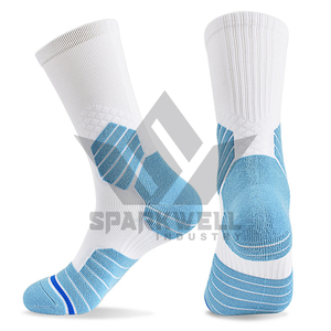 Men's Crew <b>Socks</b> Knitted Breathable Sport <b>Socks</b> Gray Solid <b>Color</b> Spring Wear - Product Image 5