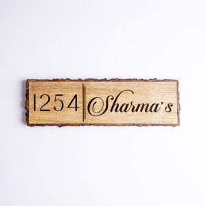 Mango Wood Engraved <b>Name</b> <b>Plate</b> Wholesale | Handcrafted Moradabad India - Product Image 2