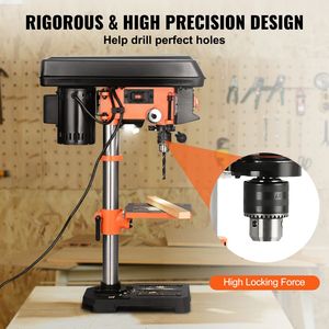 10-Inch Swing Cast Iron Frame Drill Press 3.2 Amp 5 Speed Adjustable Battery-Powered with 650/1050/1800/2350/<b>3100</b> RPM - Product Image 3