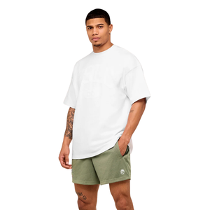 Shorts de sport respirants pour hommes, en maille, 5 pouces, pour la musculation et l'entraînement, vert base - Product Image 4