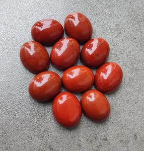 Piedra preciosa ovalada de jaspe rojo natural, piedra suelta para fabricación de joyas, suministros de artesanía, coleccionable - Product Image 5