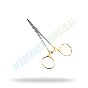 Nagata T.C. Portaagujas Quirúrgico de Carburo de Tungsteno con Mango Dorado, Instrumento de Precisión - Product Image 4