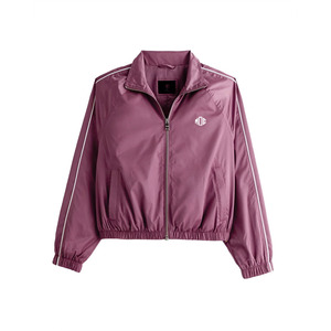 Custom Women's Cropped Bomber Windbreaker <b>Jacket</b> <b>Lightweight</b> Zip Front Track <b>Jacket</b> Private Label OEM <b>jacket</b> for men Manufacture - Product Image 4