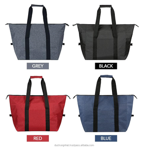 Fourre-tout promotionnel isolé sac fourre-tout isotherme Portable Double couche isolé sac à déjeuner conception Simple refroidisseur sac à emporter - Product Image 3