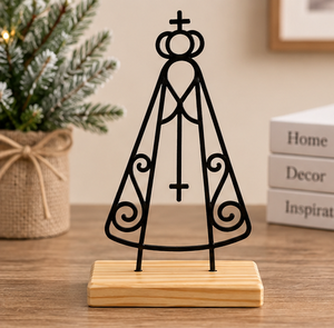 AK Brass Standard Metal Unique Design Christmas Decor Black Finished With Wood Base For Tableware Showpiece / Christmas Decor - Product Image 3
