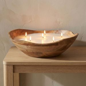 Cuenco Artesanal de Madera de Acacia en Forma de Luna, Cuenco Lunar para Rituales de Sanación con Velas - Product Image 4