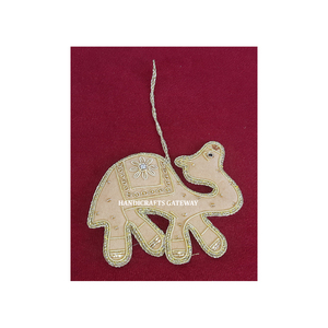 Diseñador indio hecho a mano, abalorios de forma personalizada, adorno de Navidad con bordado Zari, trabajo de cuentas utilizado para el Festival de Navidad - Product Image 6