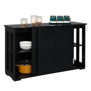 YS Double Sliding Door <b>Sideboard</b> Porch Cabinet for <b>Kitchen</b> Storage - Product Image 2